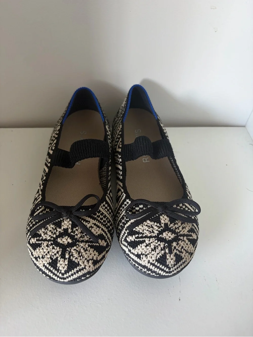 Rothy's Kids Bow Mary Jane in "Black Mosaic" Size 13 - Picture 2 of 6
